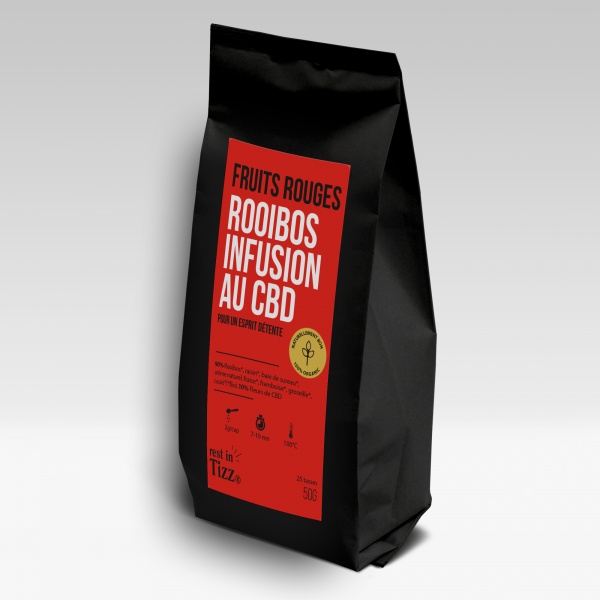 ROOIBOS CHANVRE CBD INFUSION FRUITS ROUGES - BIO