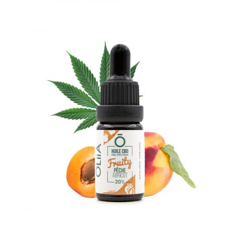 HUILE CBD 40% "PÊCHE & ABRICOT" BIO